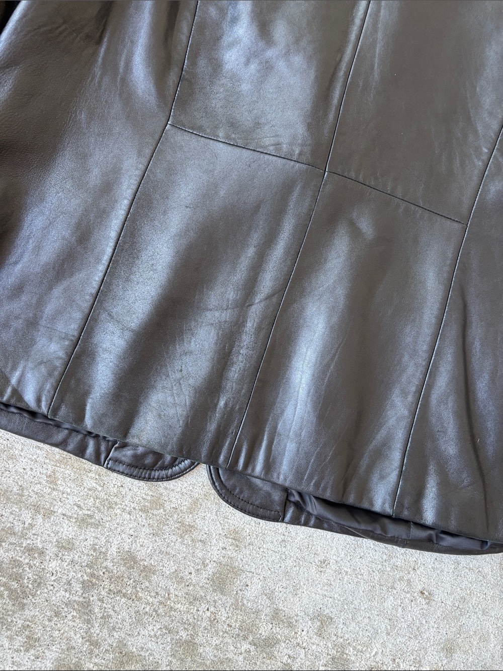 Ricardo Vintage Black Leather Women's Blazer Jacket - Single-Button - Picture 16 of 16